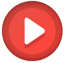 Red circular button with white play icon