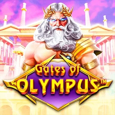 Gates of Olympus slot game with Zeus and golden symbols